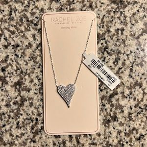 NWT Sterling silver heart necklace